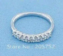

Silver Rings With Zircons Engraved Promise Rings Engagement Genuine Sterling Silver 925 Vintage Jewelry