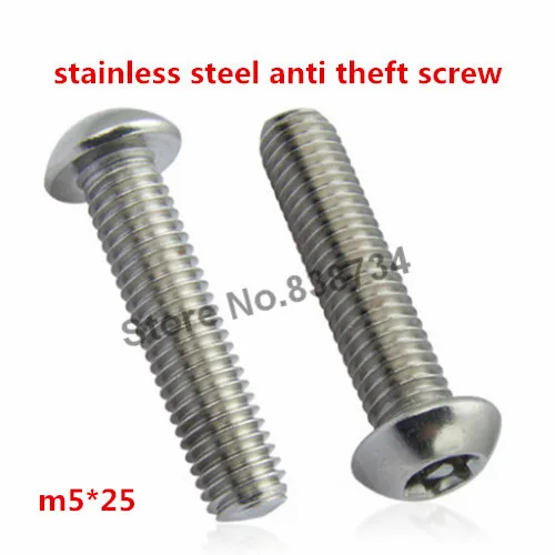 100 шт. a2 70 304 штифт из нержавеющей стали torx винт безопасности m5 * 25 | Обустройство