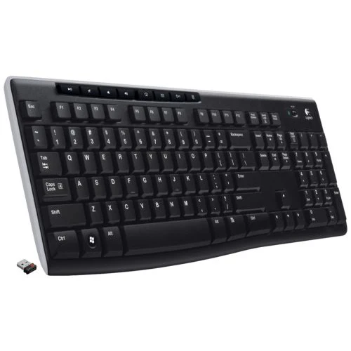 Logitech K270 Беспроводная длинная стандартная мультимедийная клавиатура для