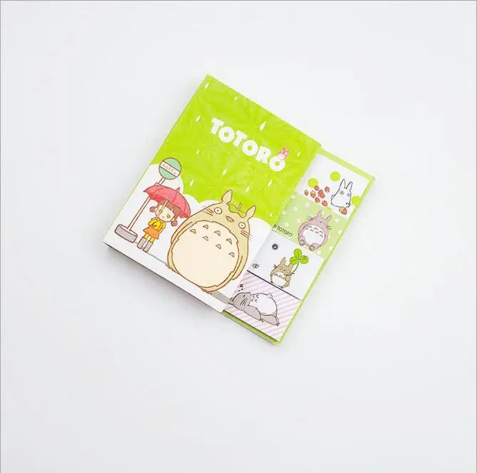 Kawaii корейский мультяшный Baymax Doraemon Totoro N times Sticky Memo Note Book Message Tab блокнот стикеры блокнот блокноты канцелярские принадлежности - Цвет: totoro 2