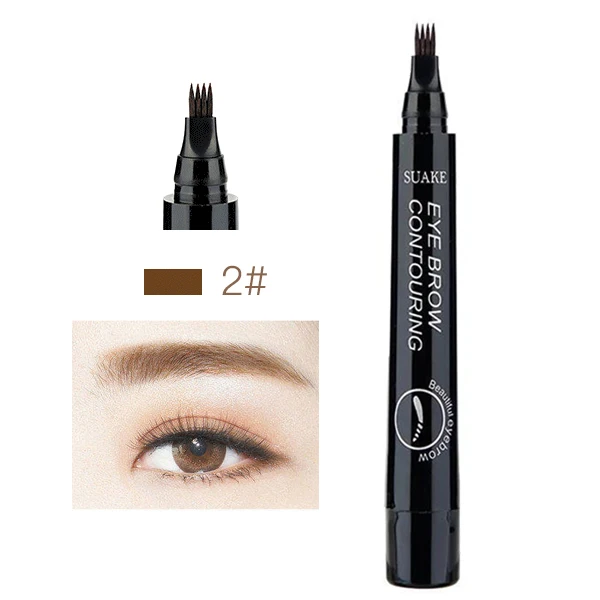 Microblading карандаш для бровей с вилочным наконечником стойкие к поту чернила эскиз