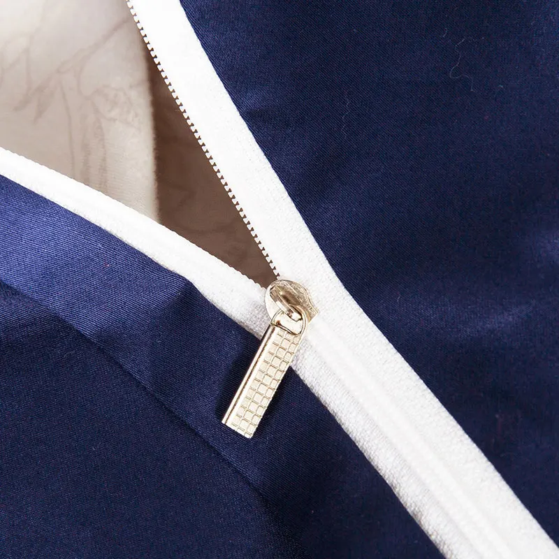 Роскошные комплекты постельного белья вышивка длинный Стеганный хлопок 4 шт.