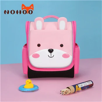 Pink Рюкзак NOHOO школьный подростковый рюкзак для девочек мальчиков Защита позвоночника школьные сумки ортопедические детские путешествия водонепроницаемый рюкзак для переноски детей школьный рюкзак большие школьные сумки - Цвет: Pink