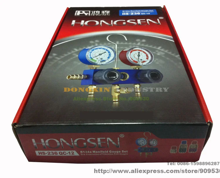 Автомобильный Разветвитель для зарядки хладагента внешний индикатор R134 с