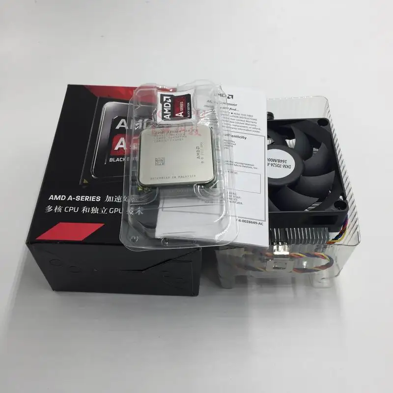 Процессор AMD APU процессор в коробке с двухъядерным процессором радиатора FM2 + 3 5