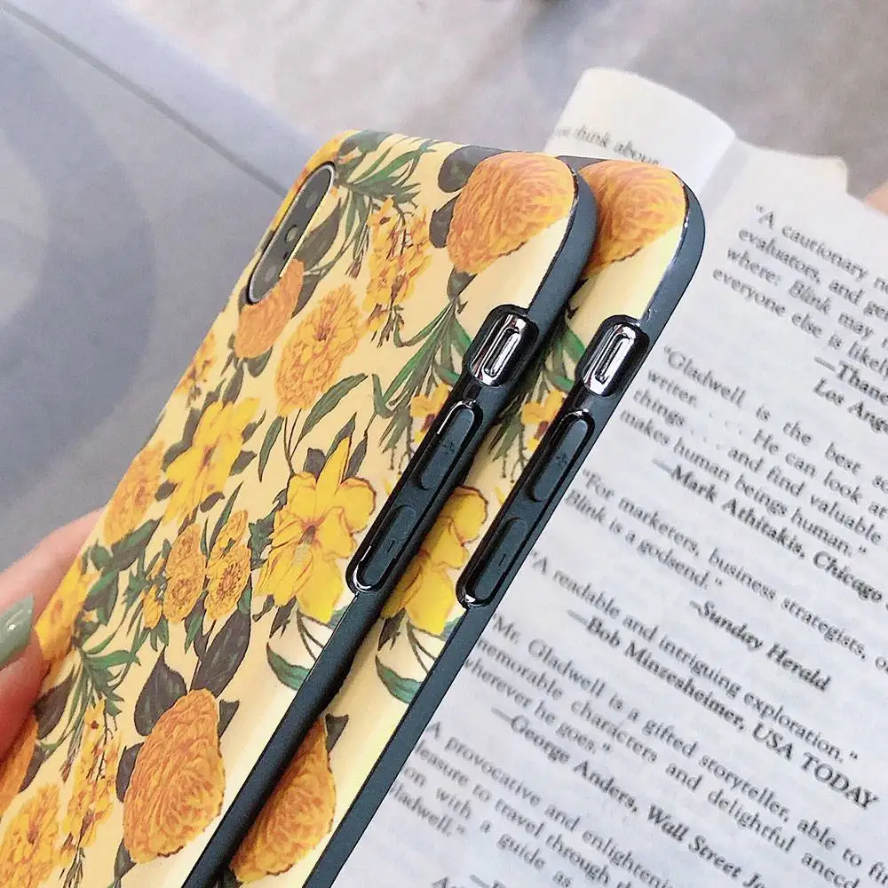 KISSCASE рельефный чехол для телефона с цветочным рисунком iPhone 6 6S 7 8 Plus X модные чехлы