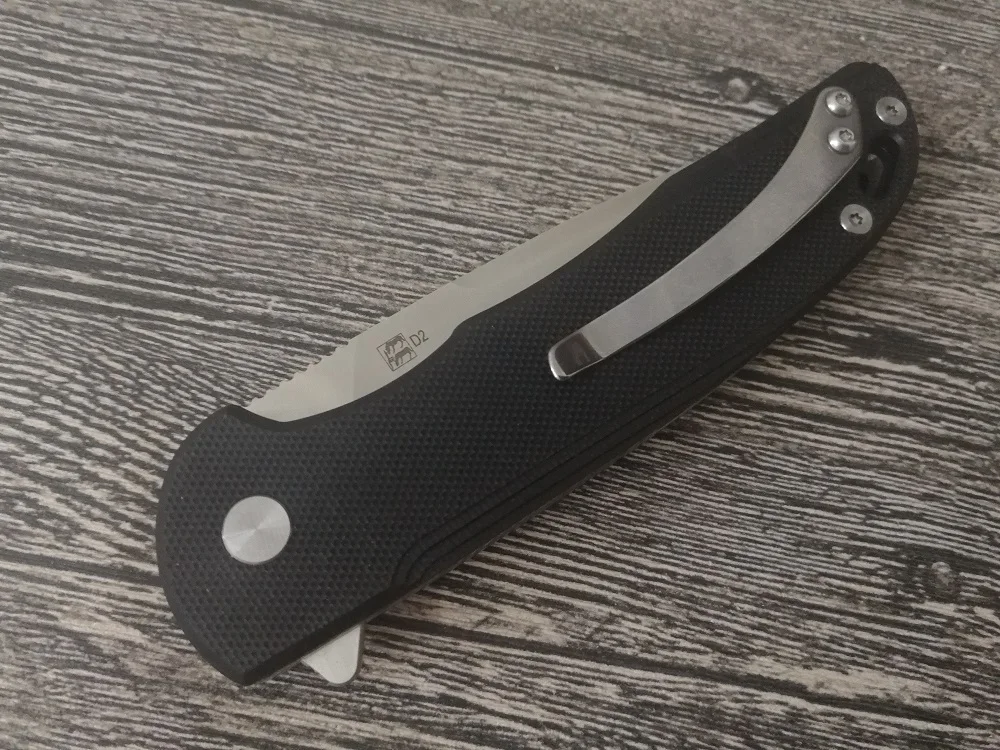 Фирма JohnnyJamie, Persici 1010B, Черная Ручка G10, D2, стальное лезвие, шарикоподшипник, складной нож для выживания, кемпинга, тактические инструменты