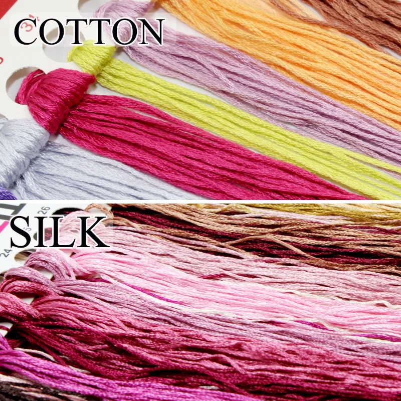 Набор для вышивки GoldenPanno крестиком из хлопка и шелка с принтом животных растений 9