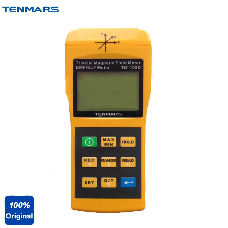 

TM-192D USB Datalogger 3-Axis EMF Electromagnetic Test Magnetic Field Tester Gauss Meter Extremely Low Frequency 30 to 2000Hz