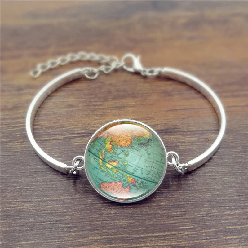 Творческий глобус Карта браслеты и планеты Земля художественное изображение