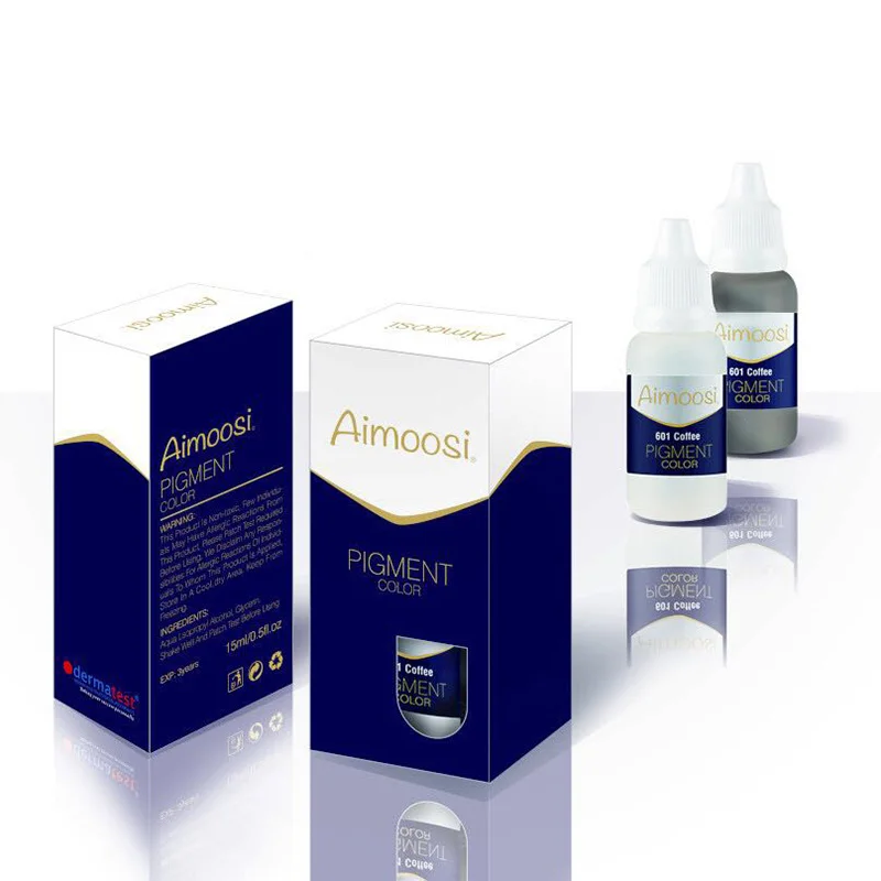6 бутылок Aimoosi тату пигмент для Перманентный татуаж бровей Munsu красота макияж
