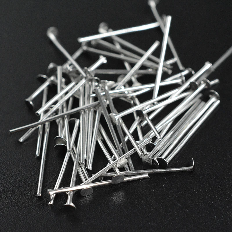 

22MM 300PCs Sizes Mixed Dull silver color Tone Flat Head Pins Findings 0.7mm