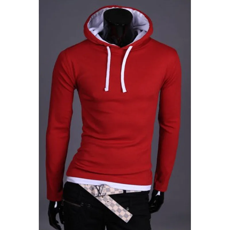 2017 международная торговля распродажа Мужская футболка с капюшоном и длинными