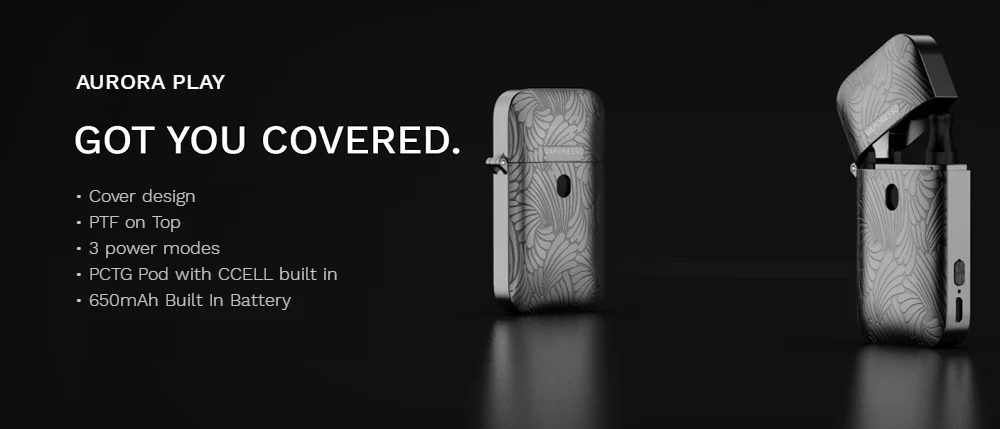 2~ 12 шт./лот Vaporesso Aurora Play Pod картридж многоразового использования Pod 2 мл Vape танк с 1.3ohm Катушка Для Aurora Play Kit