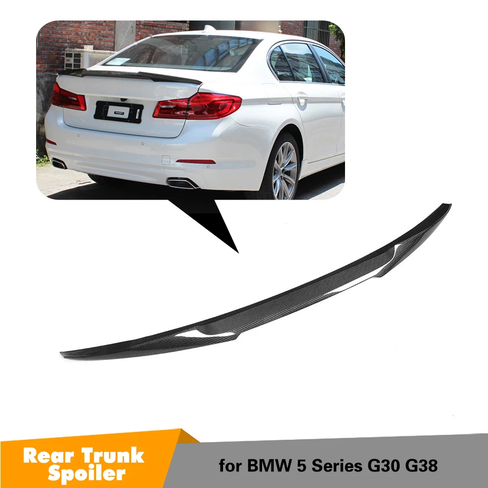 Углеродное волокно подходит для BMW G30 G38 5 серии 530i 540i M5 Задний багажник губа