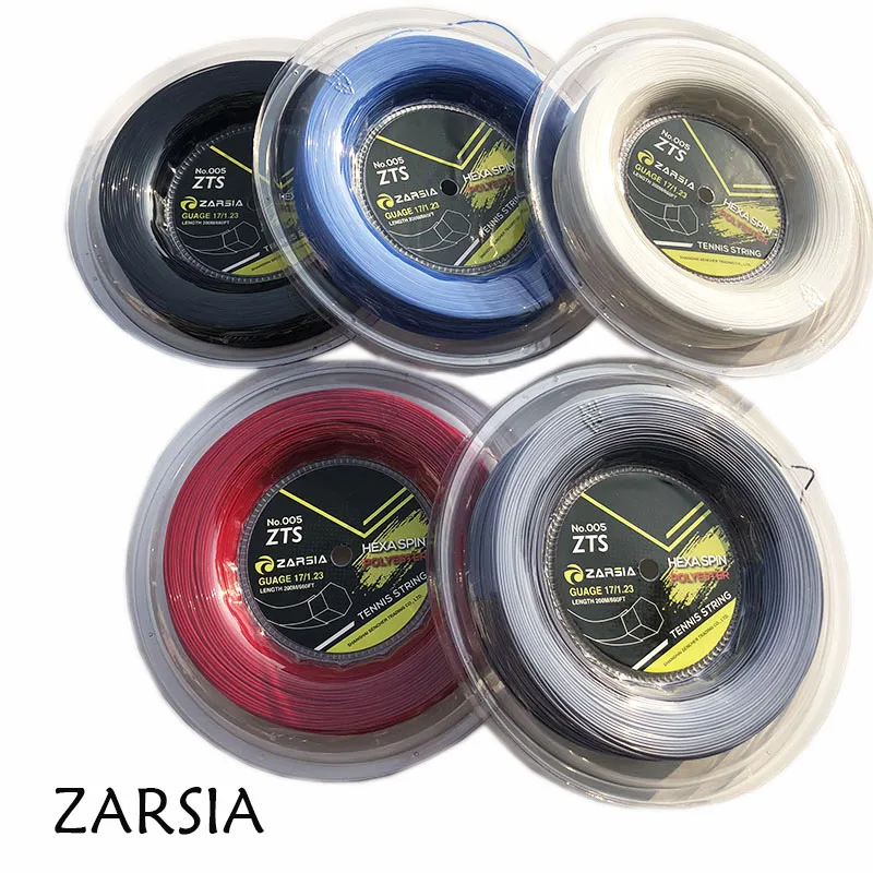 1 Катушка 200 м Подлинная Марка ZARSIA Шестигранная теннисная нить Сделано в Тайване