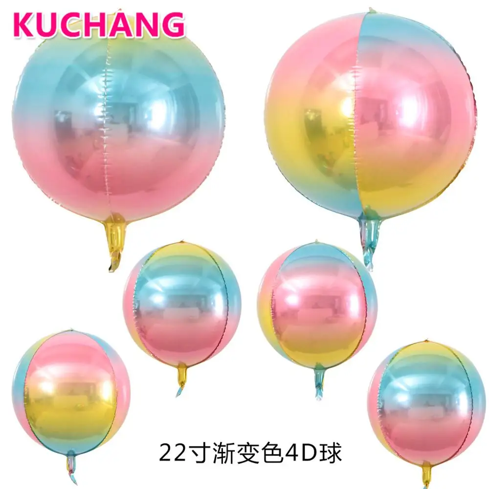 Новинка 20 шт. градиентный цвет 4D диско квадратный алмаз круглая фольга воздушный