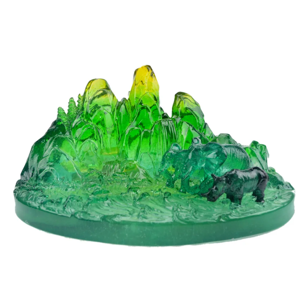 Новинка 2017 г. риноцерос и слон фэн-шуй в природной среде обитания W2389 | Дом сад