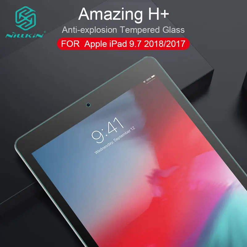 Закаленное стекло NILLKIN протектор экрана для iPad 9,7 Защитная пленка для iPad 9," устойчивый к царапинам ультра тонкий прозрачный