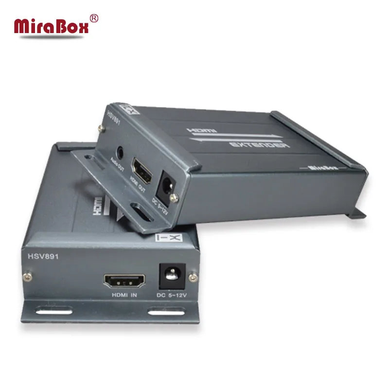 MiraBox HDMI удлинитель приемник Отправитель Casecaded с аудио экстрактор поддержка 3,5 мм разъем по TCP/IP RJ45 Ethernet Cat5e Cat6