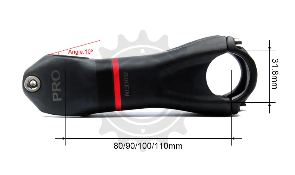 BIKEIN-сверхлегкий углеродное волокно Toray T700 дорожный велосипед TT руль 380/400/420/440 мм+ дорожный велосипед Pro стержней 80/90/100/110 мм