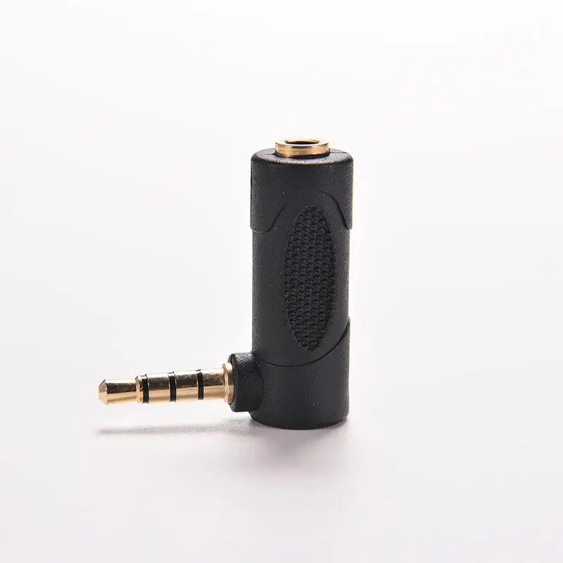 1 шт. 4 полюсный адаптер для наушников 1/8 дюйма 3 5 мм 90 градусов|3.5mm degree|3.5mm 90aux headphones |