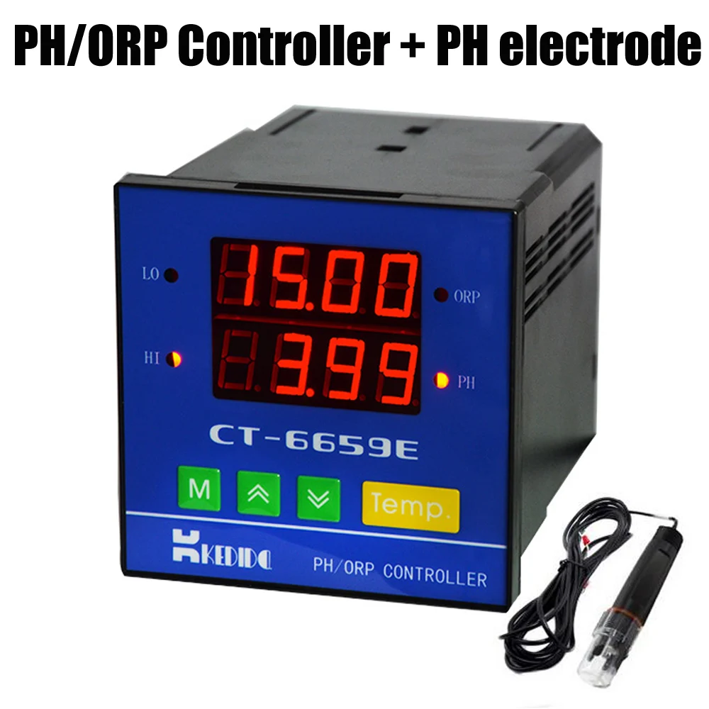 CT 6659E промышленный PH/ORP контроллер On line pH orp детектор измеритель с электронным