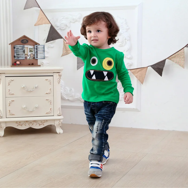 Jumpingbaby/Коллекция года; детская одежда; детская футболка для мальчиков; хлопковые футболки для малышей; CamisetaBoy; футболки с длинными рукавами и рисунком машин; Roupas