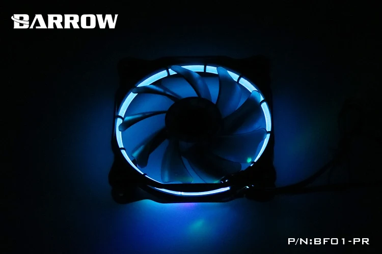 Курган BF01-PR RGB Aura PWM вентилятор радиатора, чехол для компьютера вентилятор, радиатор слива воды бесшумный 120*120*25 курган водяного охлаждения