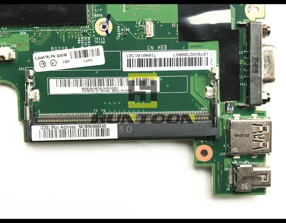 Высокое качество абсолютно новый FRU:04X5166 для Lenovo Thinkpad X240 материнская плата