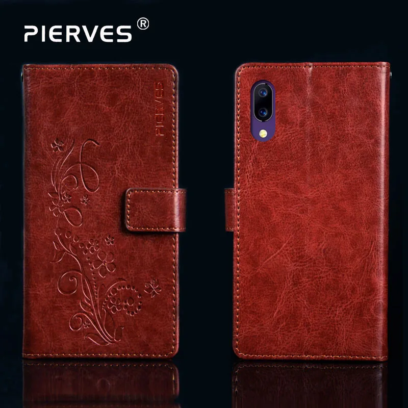 Кожаный чехол бумажник с отделением для карт Pierves роскошный подставка Umi UMIDIGI One/One