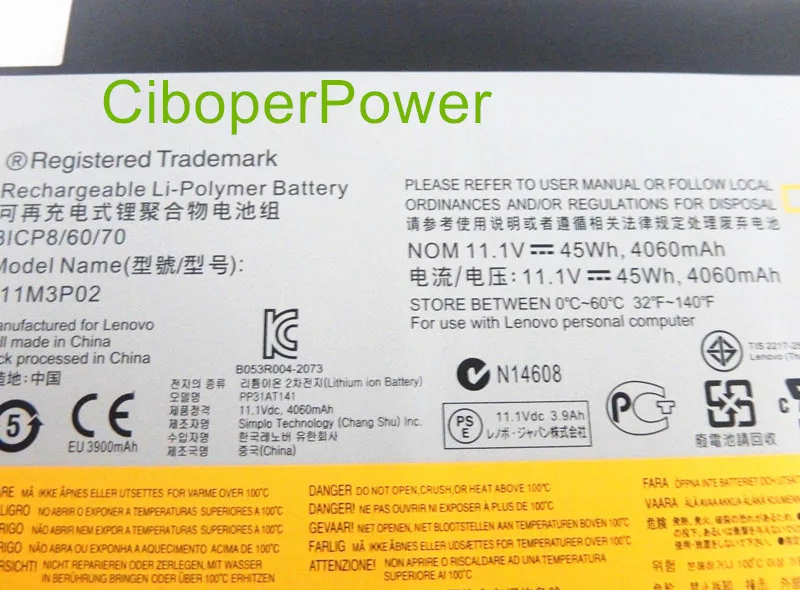 Оригинальные батареи для ноутбуков U31 U510 31CP8/60/70 L11L6P01 L11M3P02|original laptop battery|laptop