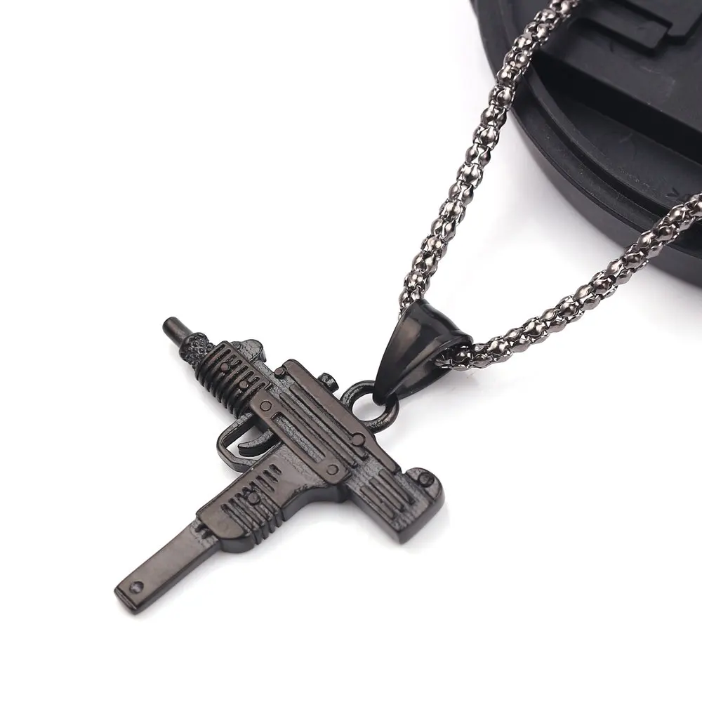PUBG игровой кулон в форме пистолета мужские ожерелья хип хоп ювелирные изделия 3