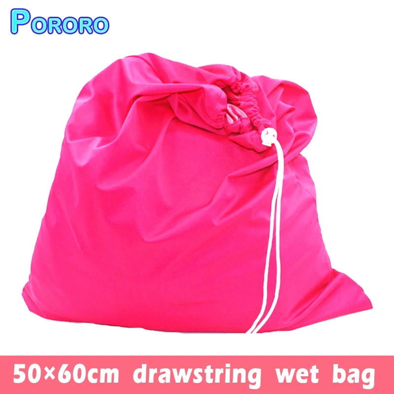 Pororo 50*60 см подгузник мешок Draw Cord многоразовая полотняная пеленка влажная сумка TPU твердый водонепроницаемый шнурок пеленальный коврик влажный мешок водонепроницаемый