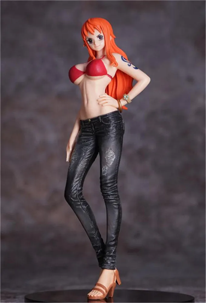 Коллекционная Фигурка героя мультфильма One Piece Nami ПВХ фигурка в джинсах | Игрушки