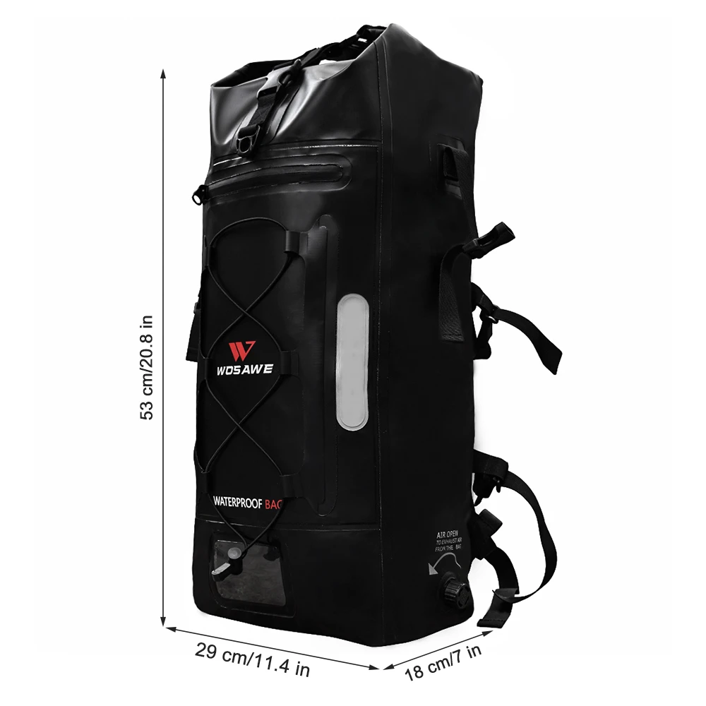 WOSAWE Водонепроницаемая велосипедная сумка MTB на открытом воздухе 30L большой