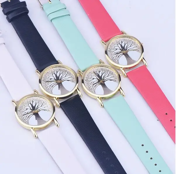 Модные часы Tree Of Life женские милые горячая Распродажа часов Роскошные Кварцевые