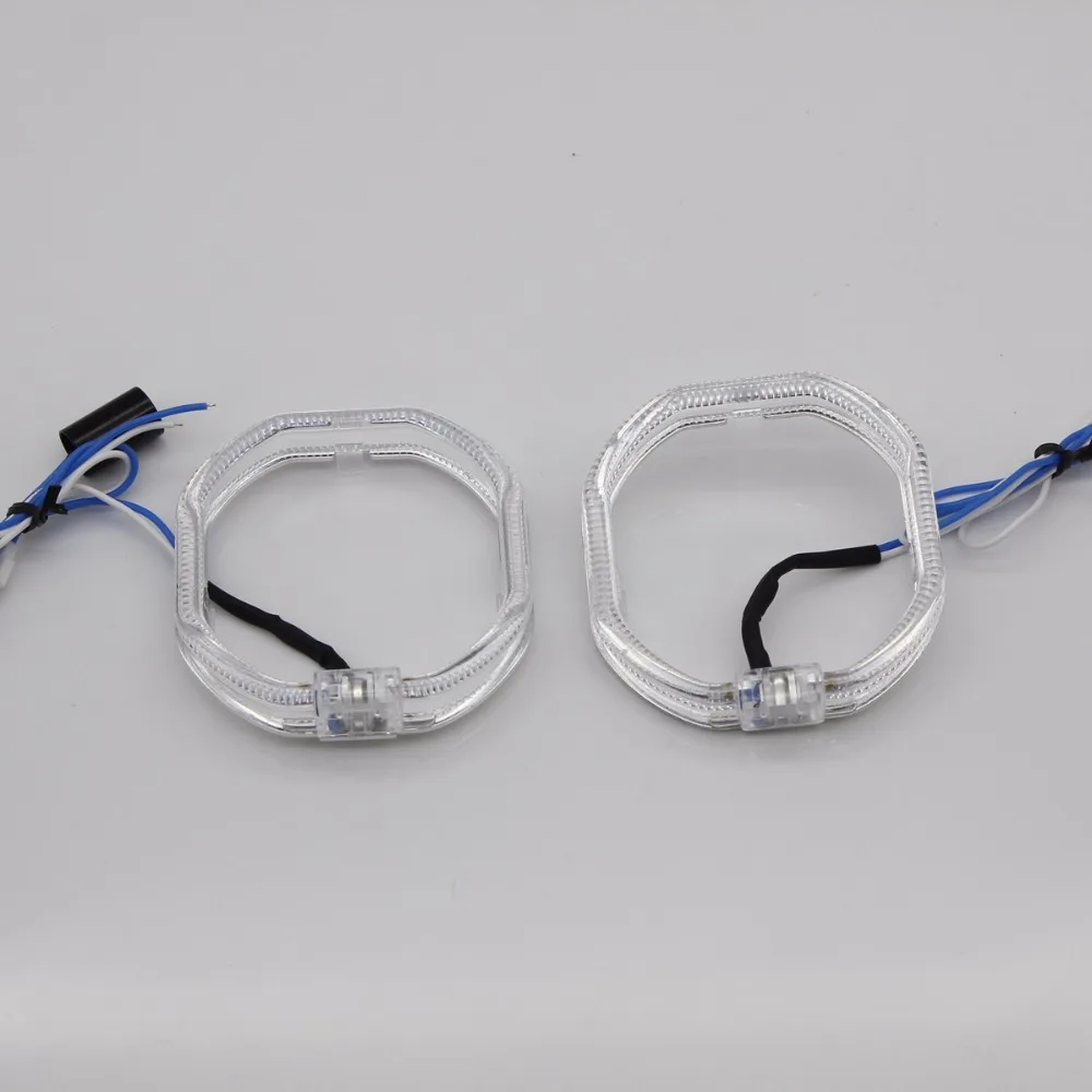 СВЕТОДИОДНЫЙ Автомобильный головной светильник s angel eyes SMD хрустальный светильник DRL для автомобиля головной светильник s проектор противотуманная фара мотоциклетный светильник s-2 шт