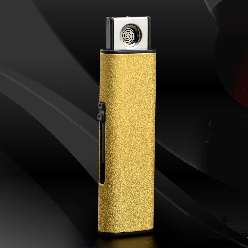 Мини USB Электронная перезаряжаемая металлическая Беспламенное ветрозащитное прикуриватель плазменная двухсторонняя турбозажигалка
