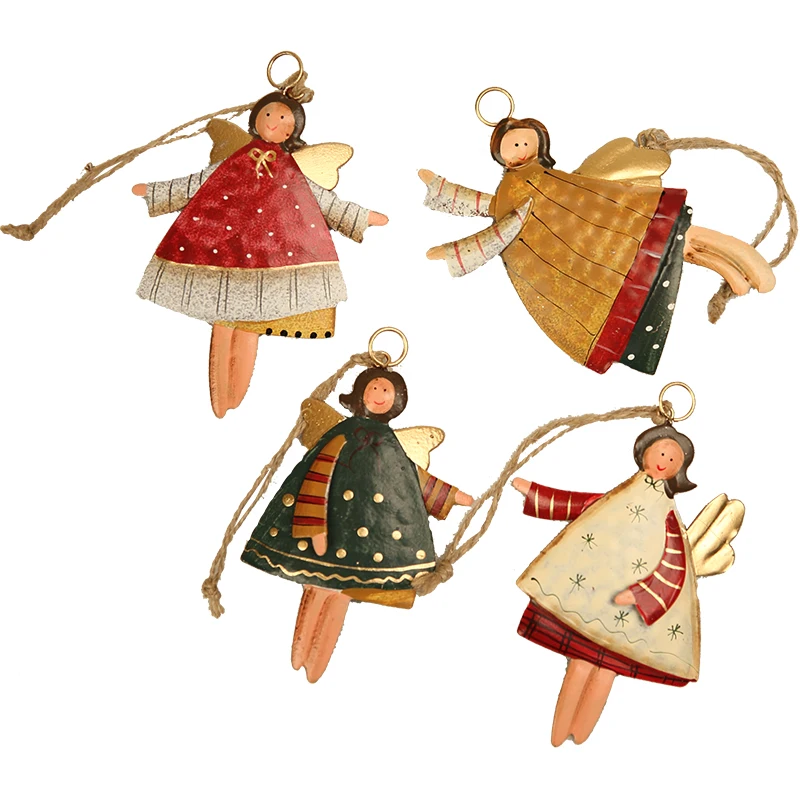 

Angel Pendant Hanging Christmas Tree Ornament For Rustic Wedding Decoration DIY Wedding & Birthday Event Party Supplies 12PCS