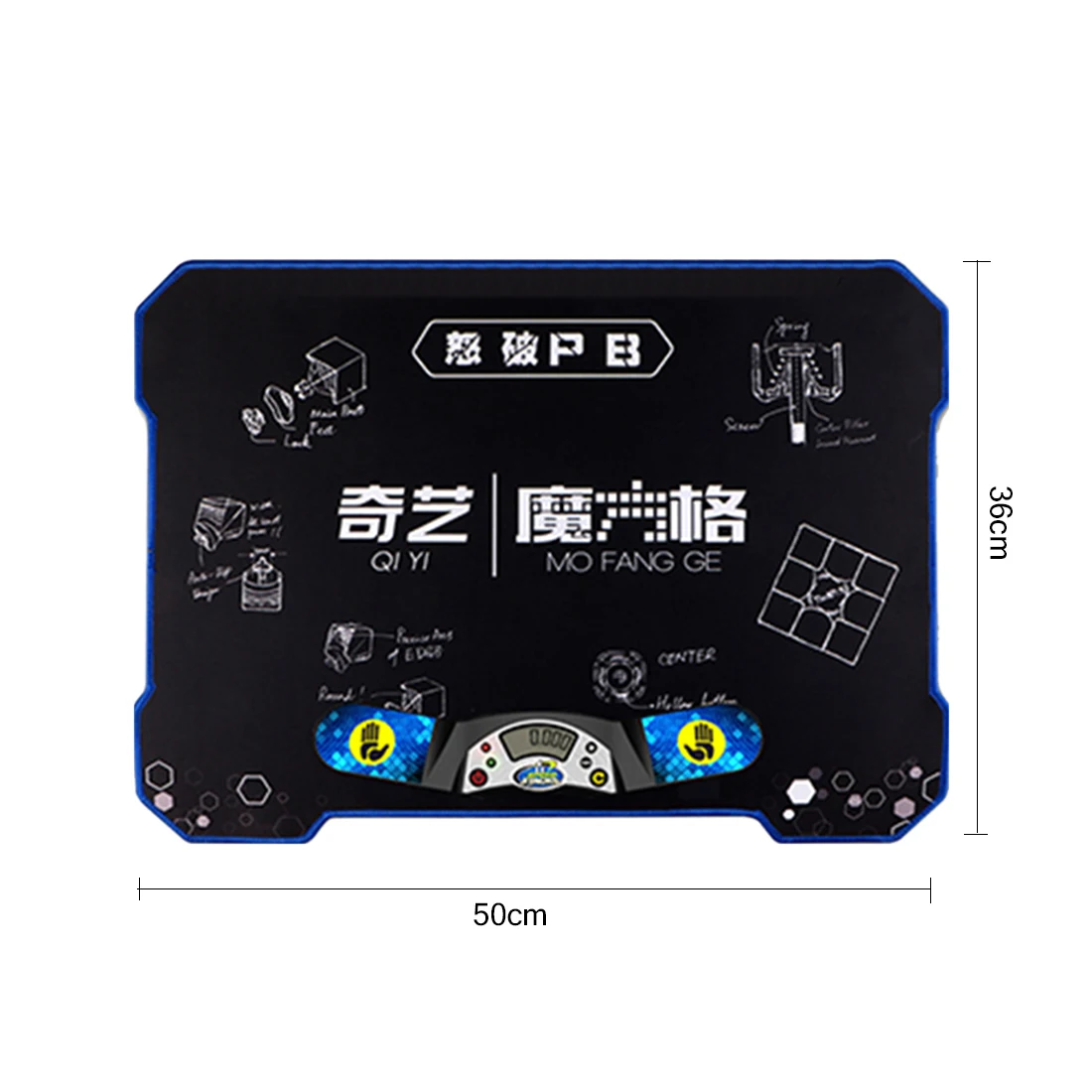 Новейший Qiyi mofangge FBPB Speedcube коврик для кубиков магнитный кубик Рубика для профессионалов коврик костюм 2x2 3x3 4x4 5x5 все виды кубиков