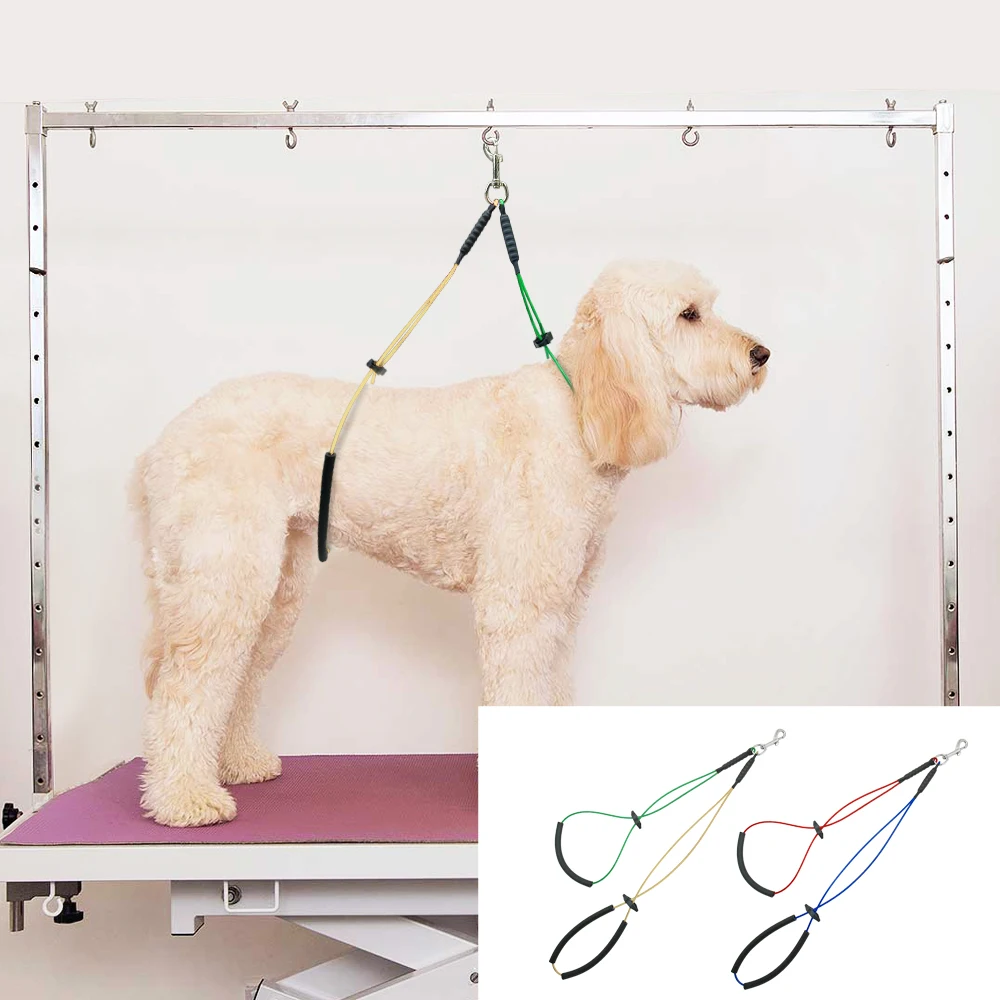 Cuerda de sujeción ajustable para perros y gatos, Clip de sujeción para mesa de aseo, brazo, vientre, cuerpo, baño, arnés, accesorios para mascotas