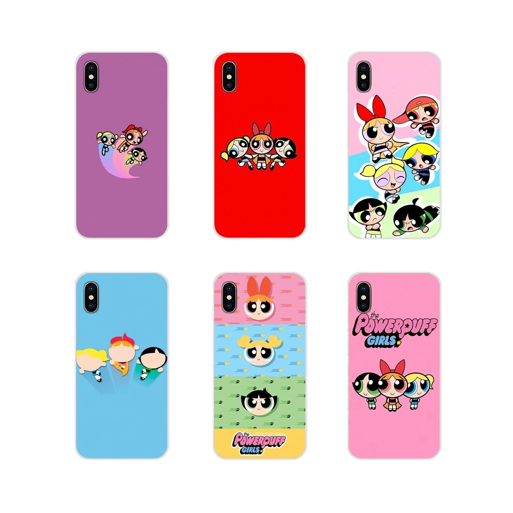 Power puff girls для Apple iPhone X XR XS MAX 4 4S 5 5S 5C SE 6 6S 7 8 Plus ipod touch 5 6 Аксессуары чехлы для телефонов