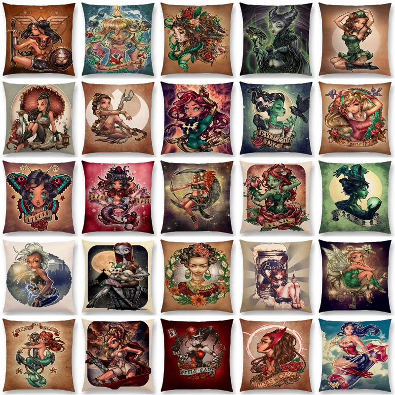 Новинка наволочка для подушки с героями мультфильмов американских героев