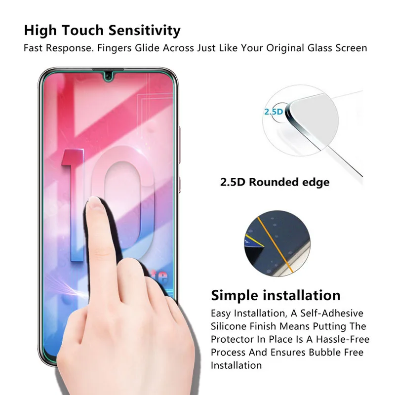 Закаленное стекло 9H SPremium для Huawei Honor 10 Lite 2 шт. защитная пленка экрана прозрачное