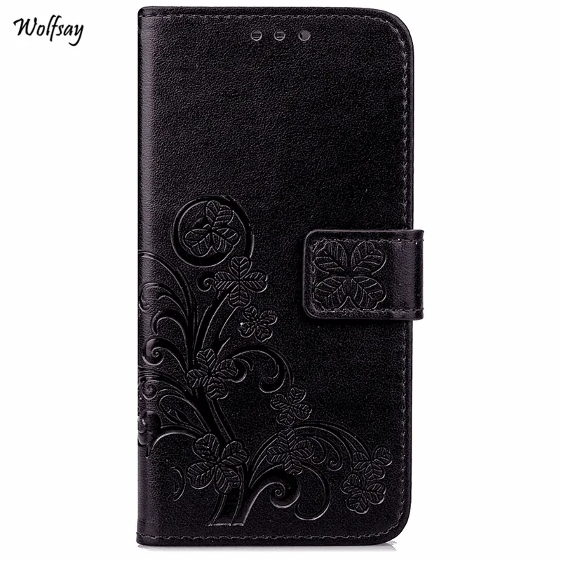 Black Fundas huawei Honor 7A чехол DUA-L22 флип-чехол из искусственной кожи чехол для huawei Y5 Prime Чехол кошелек чехол с отделением для карт сумки Wolfsay 5,45" - Цвет: Black