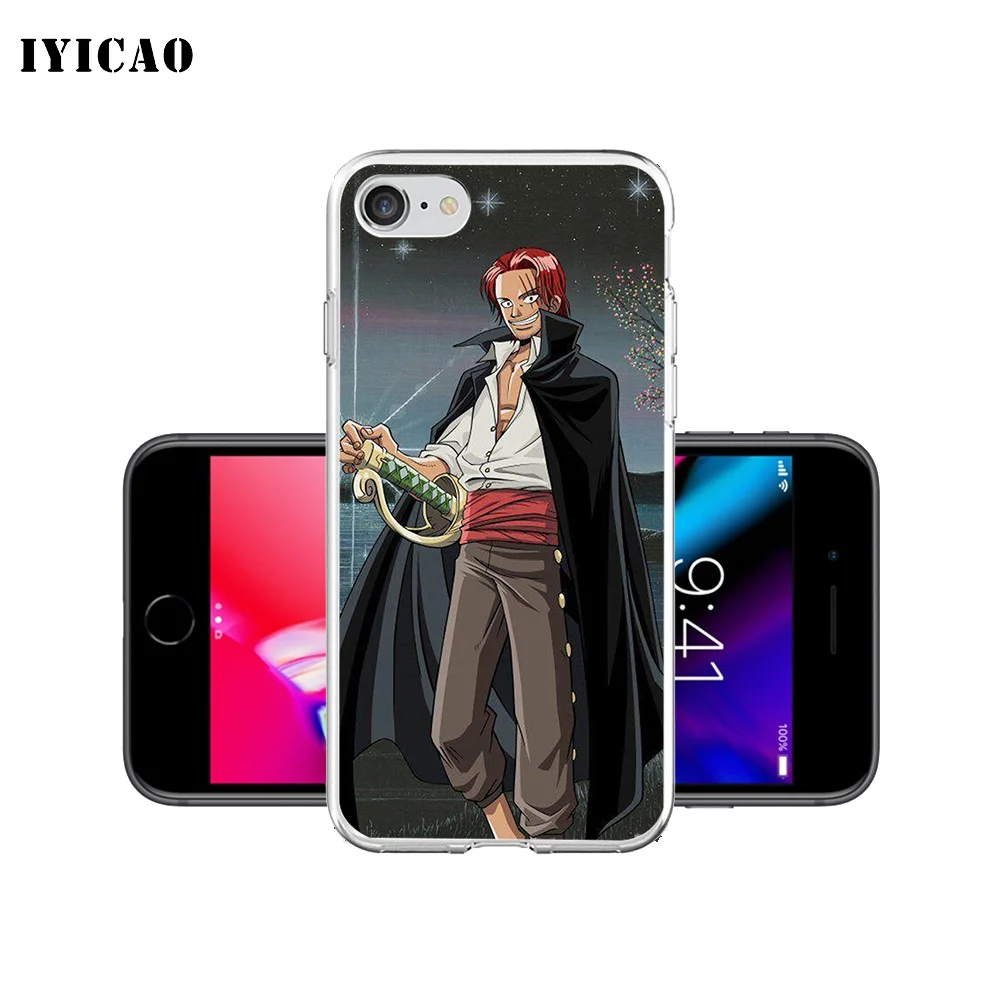 IYICAO Mihawk shanks Цельный Мягкий силиконовый чехол для телефона iPhone X XR XS MAX 6 6s 7 8 Plus 5 5S SE