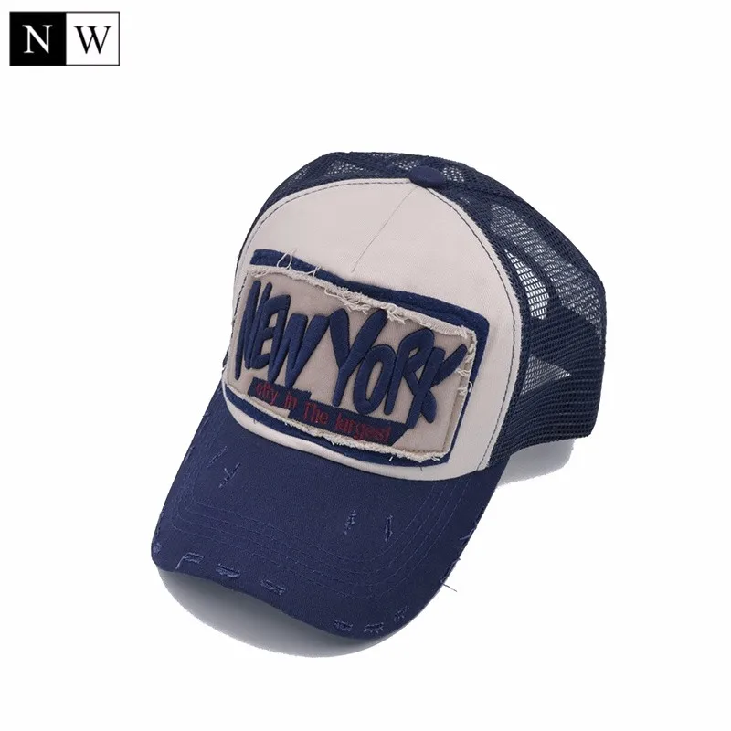 5 панель NY бейсболка с сеткой бренд Snapback шляпа водителя грузовика Нью-Йорк бейсболка s для мужчин женщин девочек мальчиков летняя сетчатая Кепка