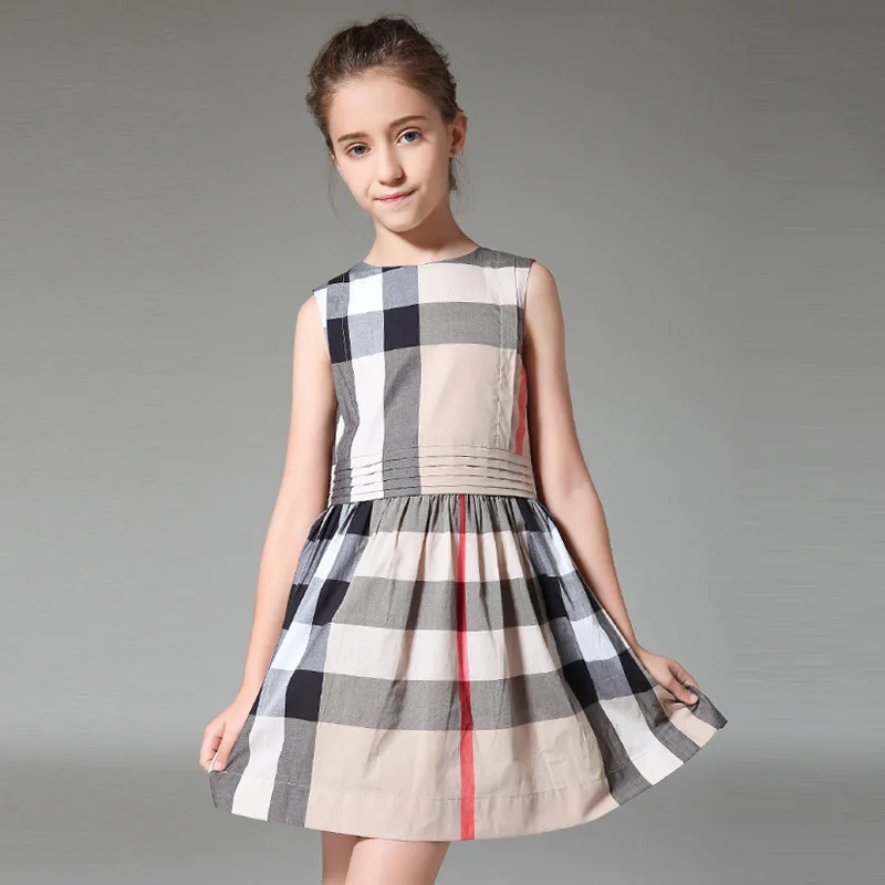 Британский Платье для девочек 2017 летний костюм принцессы Детские праздничные