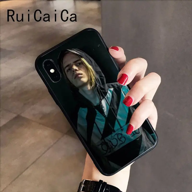 RuiCaiCa Россия рэппер Фараон мягкий черный чехол для телефона iPhone 8 7 6 6S 6plus X XS MAX 5 5S SE